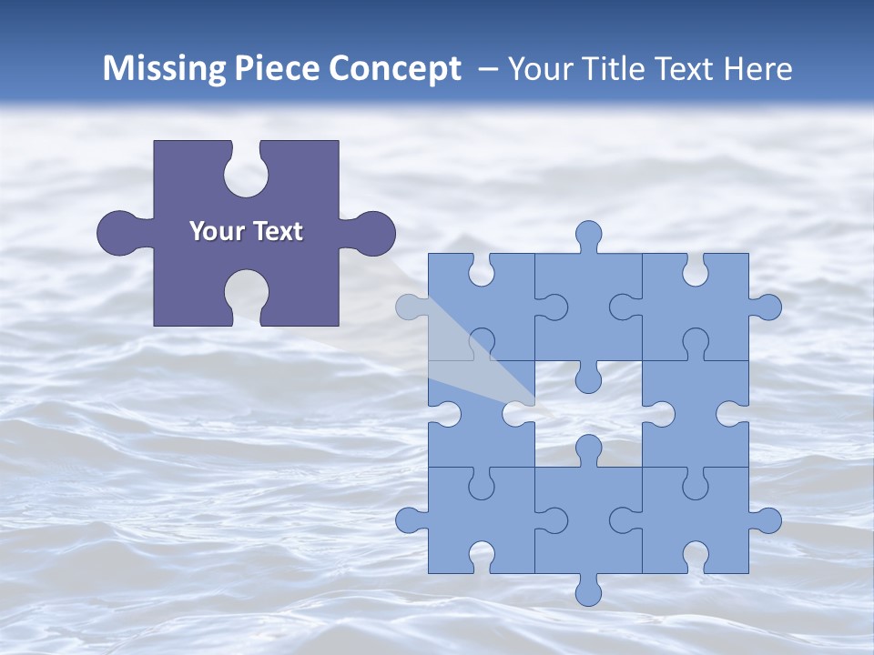 A Blue Water Powerpoint Presentation Is Shown PowerPoint Template