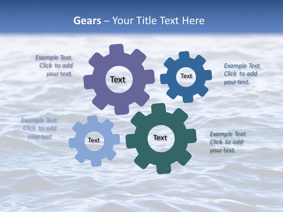 A Blue Water Powerpoint Presentation Is Shown PowerPoint Template