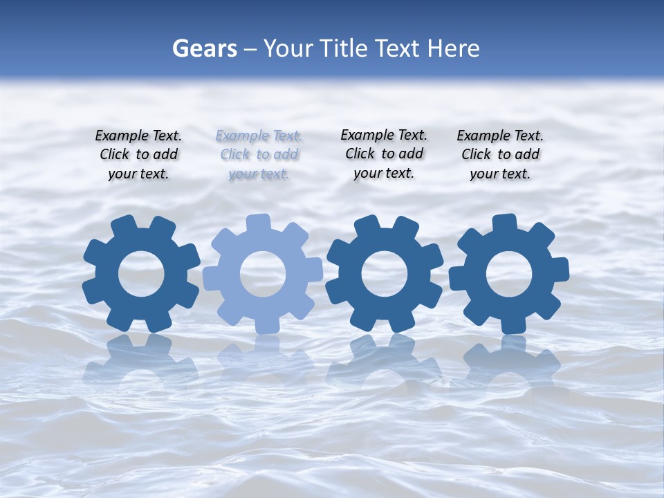 A Blue Water Powerpoint Presentation Is Shown PowerPoint Template