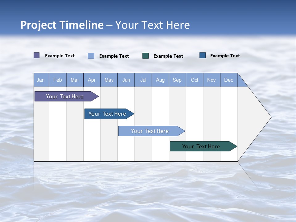 A Blue Water Powerpoint Presentation Is Shown PowerPoint Template