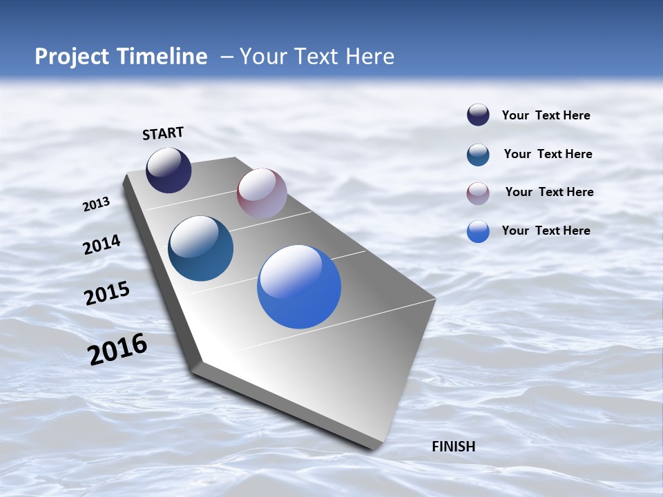 A Blue Water Powerpoint Presentation Is Shown PowerPoint Template