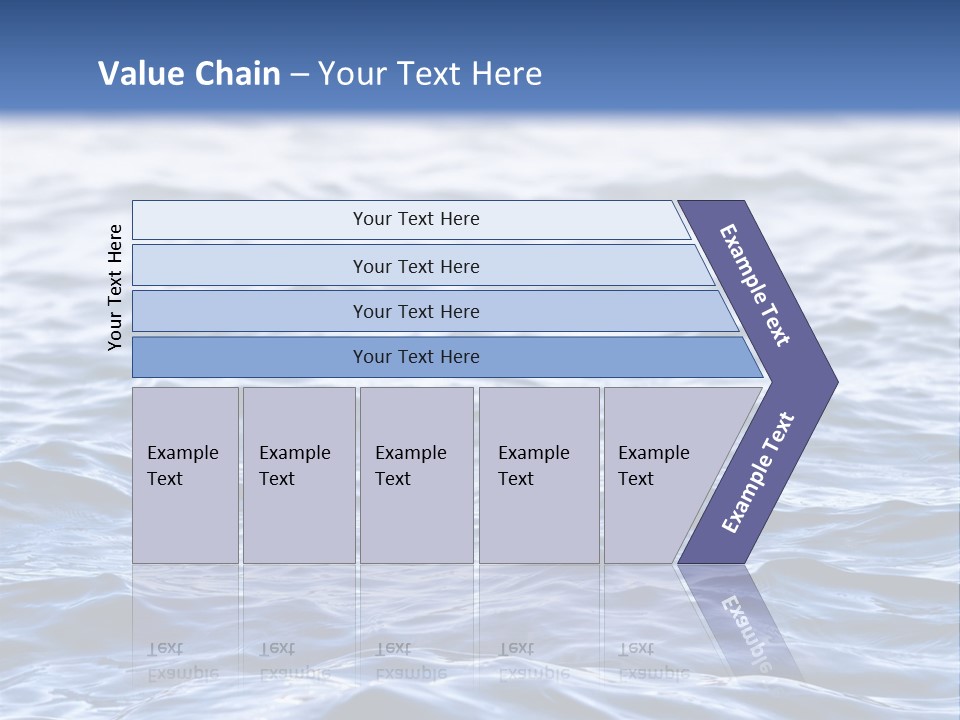 A Blue Water Powerpoint Presentation Is Shown PowerPoint Template