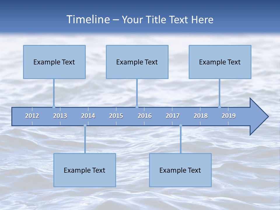 A Blue Water Powerpoint Presentation Is Shown PowerPoint Template