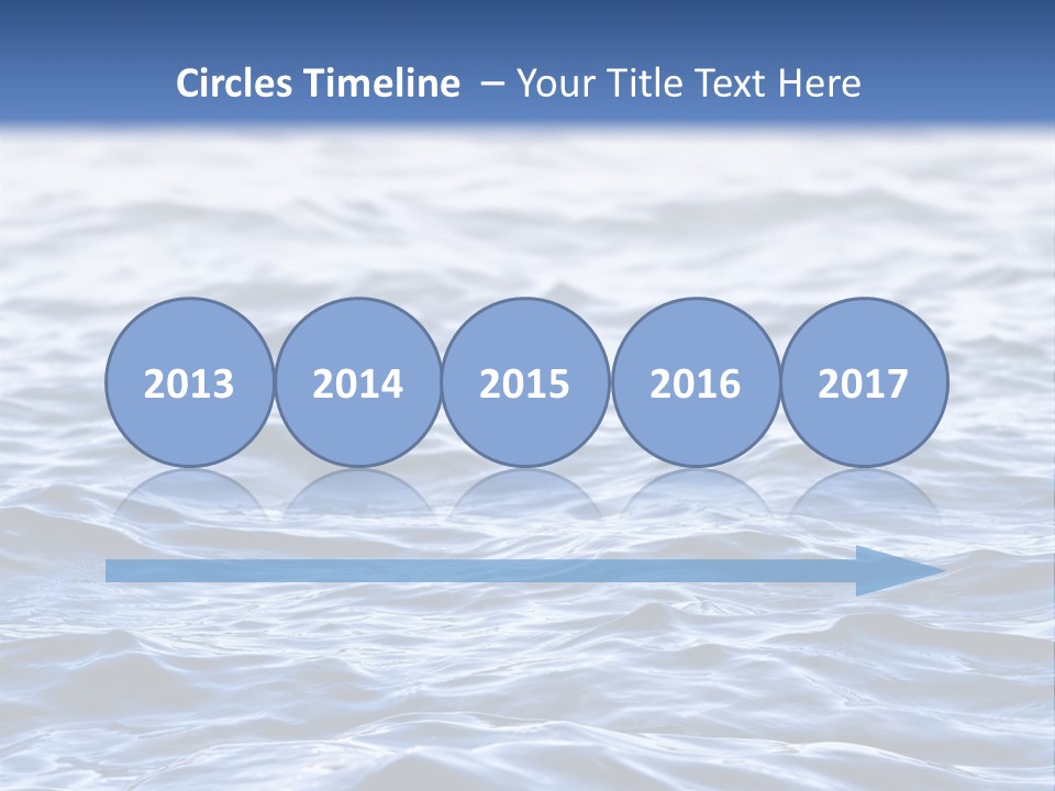 A Blue Water Powerpoint Presentation Is Shown PowerPoint Template