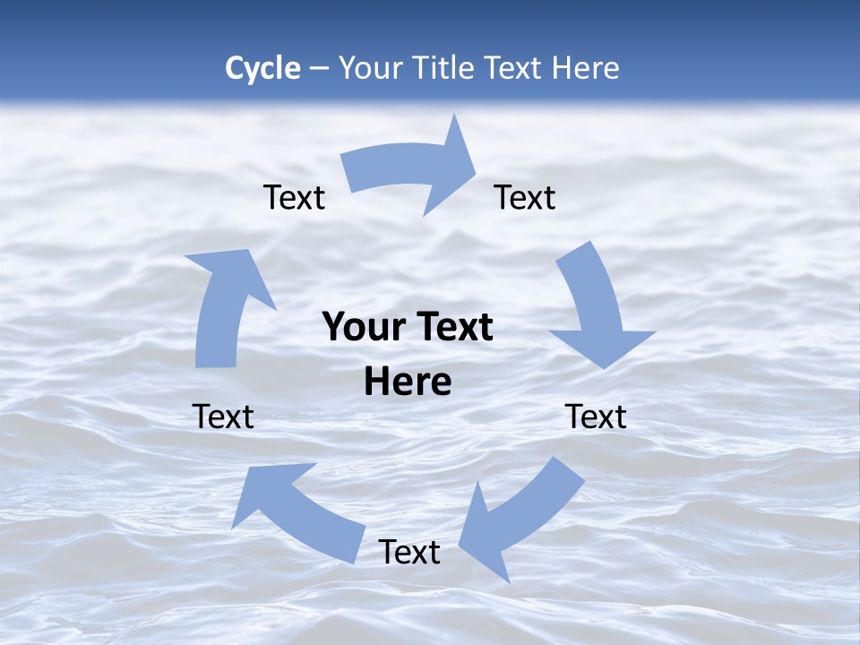 A Blue Water Powerpoint Presentation Is Shown PowerPoint Template