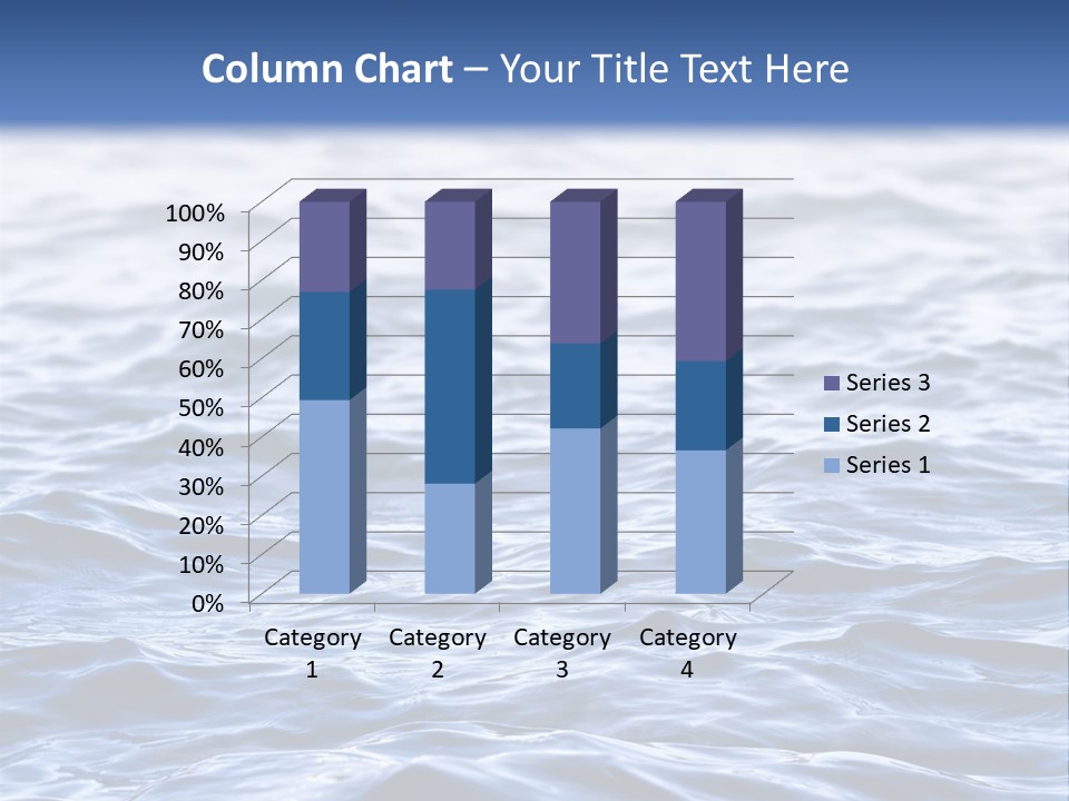A Blue Water Powerpoint Presentation Is Shown PowerPoint Template