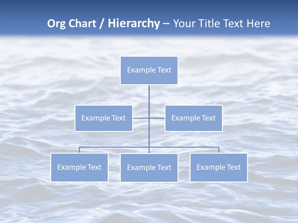 A Blue Water Powerpoint Presentation Is Shown PowerPoint Template