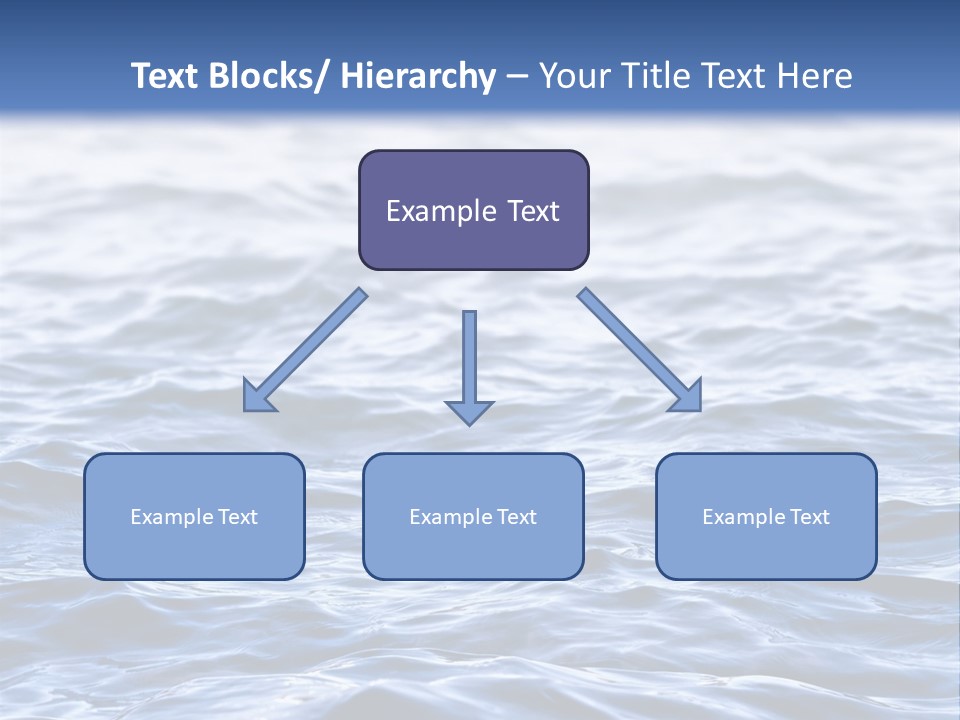 A Blue Water Powerpoint Presentation Is Shown PowerPoint Template