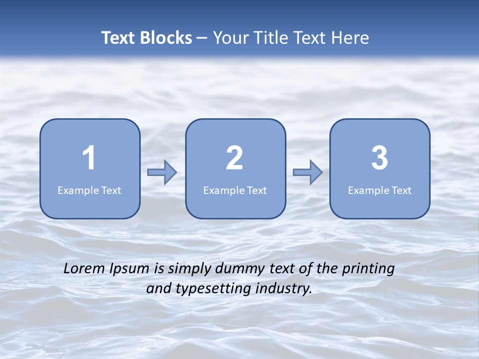 A Blue Water Powerpoint Presentation Is Shown PowerPoint Template