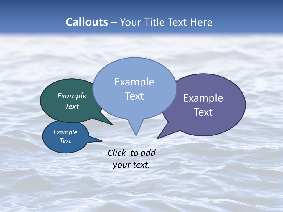 A Blue Water Powerpoint Presentation Is Shown PowerPoint Template