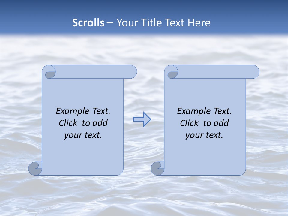 A Blue Water Powerpoint Presentation Is Shown PowerPoint Template