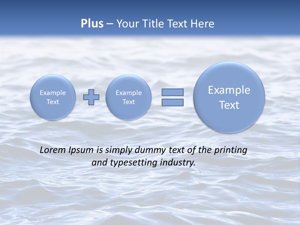 A Blue Water Powerpoint Presentation Is Shown PowerPoint Template