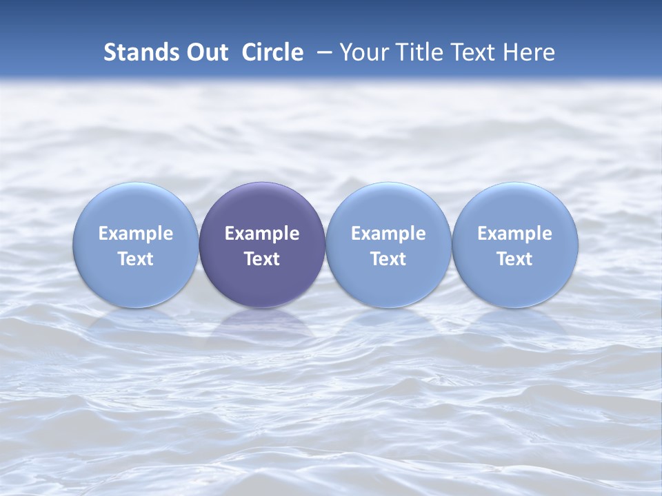 A Blue Water Powerpoint Presentation Is Shown PowerPoint Template