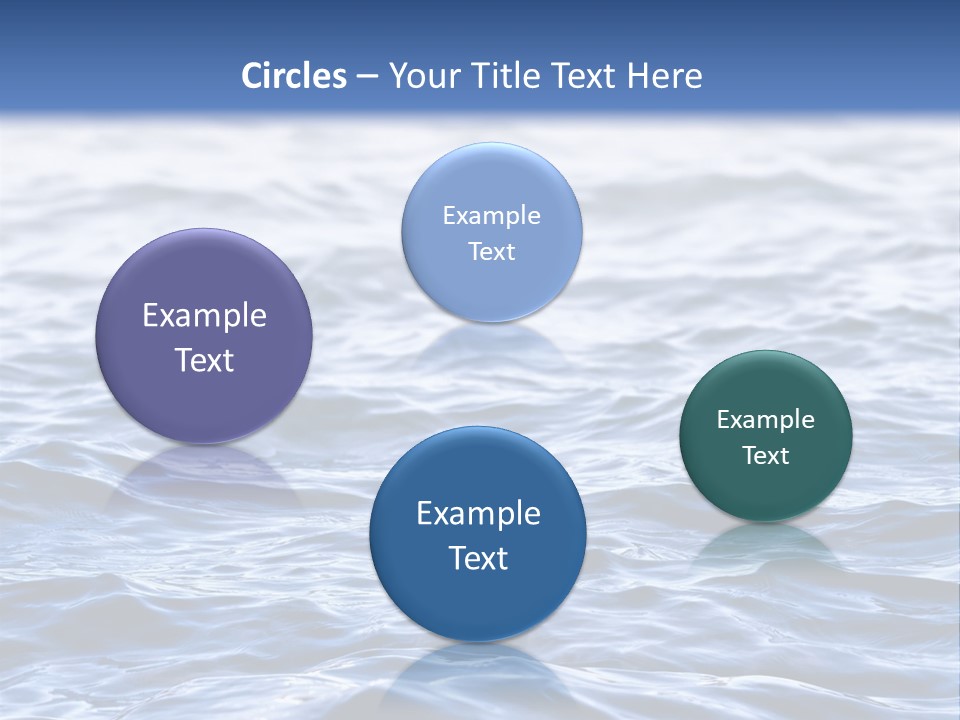 A Blue Water Powerpoint Presentation Is Shown PowerPoint Template