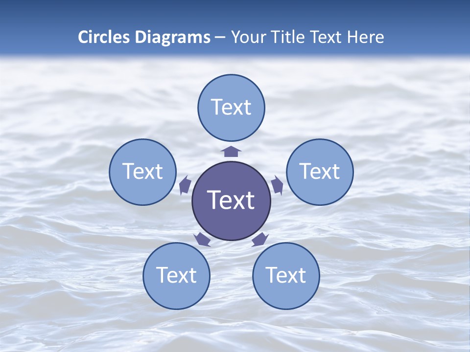 A Blue Water Powerpoint Presentation Is Shown PowerPoint Template
