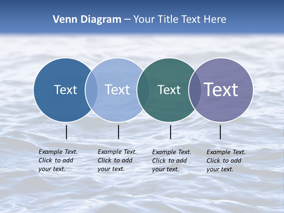 A Blue Water Powerpoint Presentation Is Shown PowerPoint Template