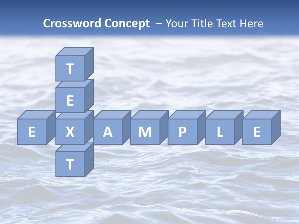 A Blue Water Powerpoint Presentation Is Shown PowerPoint Template
