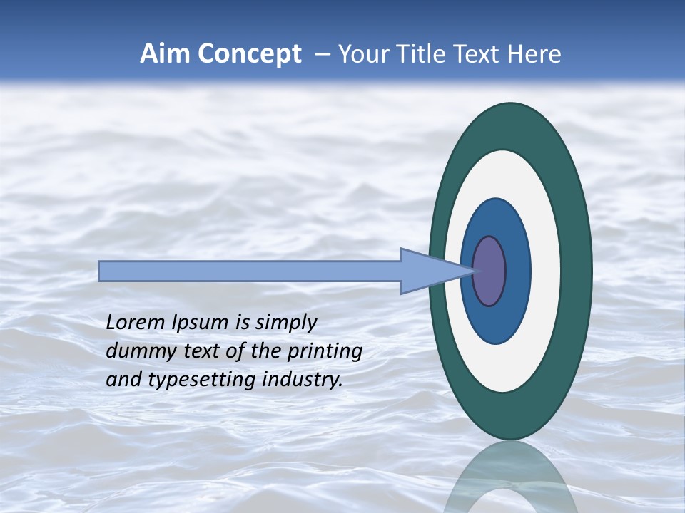 A Blue Water Powerpoint Presentation Is Shown PowerPoint Template
