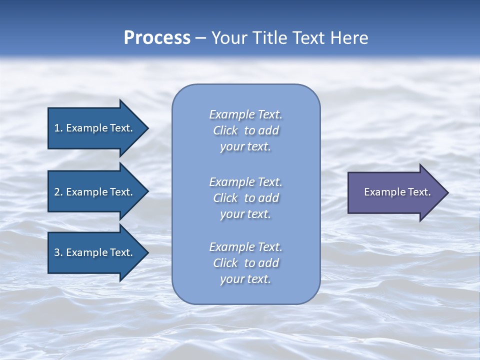 A Blue Water Powerpoint Presentation Is Shown PowerPoint Template