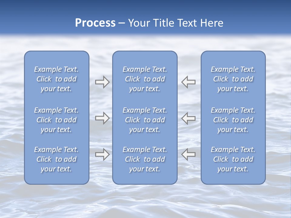 A Blue Water Powerpoint Presentation Is Shown PowerPoint Template