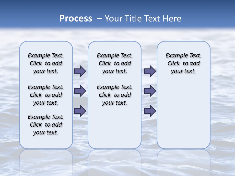 A Blue Water Powerpoint Presentation Is Shown PowerPoint Template