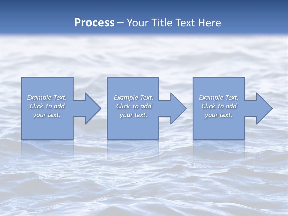 A Blue Water Powerpoint Presentation Is Shown PowerPoint Template
