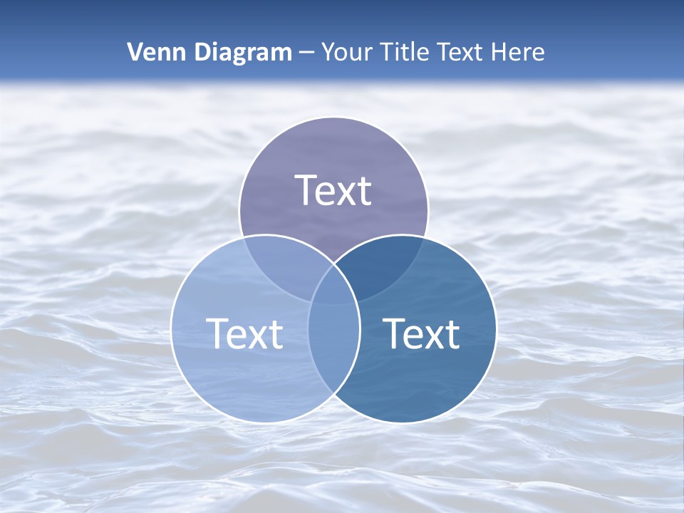 A Blue Water Powerpoint Presentation Is Shown PowerPoint Template