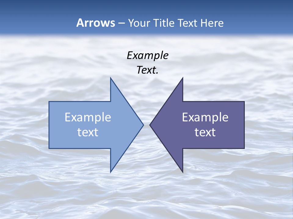 A Blue Water Powerpoint Presentation Is Shown PowerPoint Template