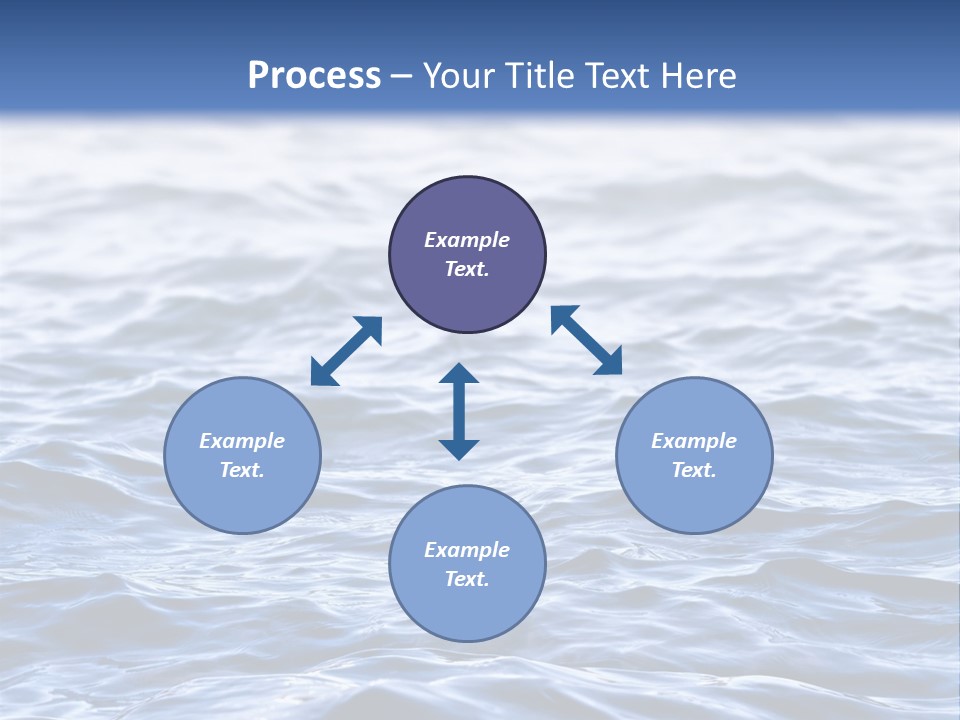 A Blue Water Powerpoint Presentation Is Shown PowerPoint Template