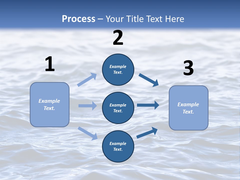 A Blue Water Powerpoint Presentation Is Shown PowerPoint Template