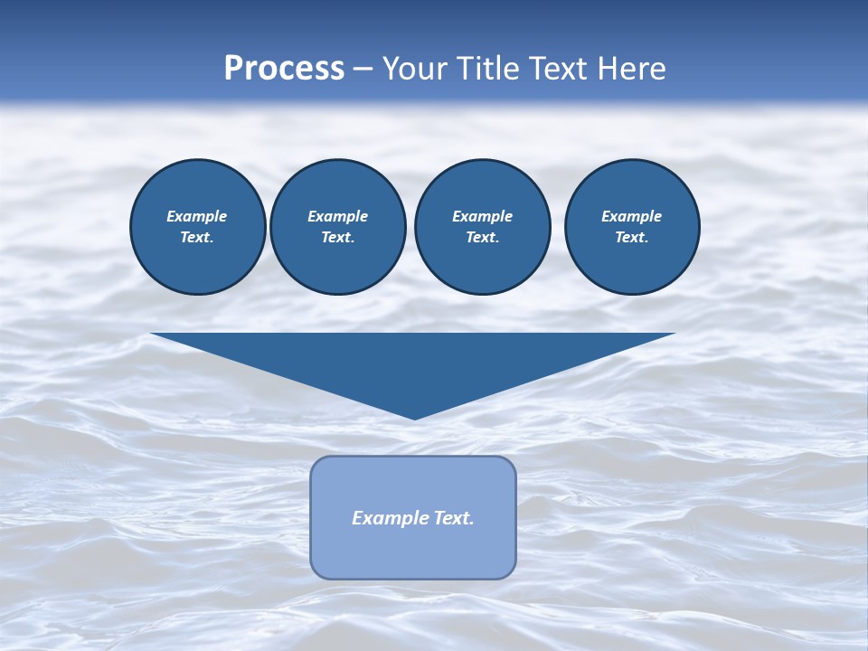 A Blue Water Powerpoint Presentation Is Shown PowerPoint Template