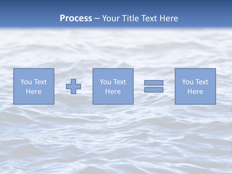 A Blue Water Powerpoint Presentation Is Shown PowerPoint Template