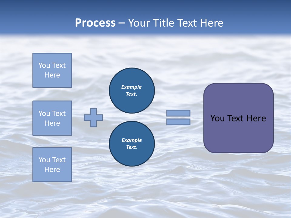A Blue Water Powerpoint Presentation Is Shown PowerPoint Template