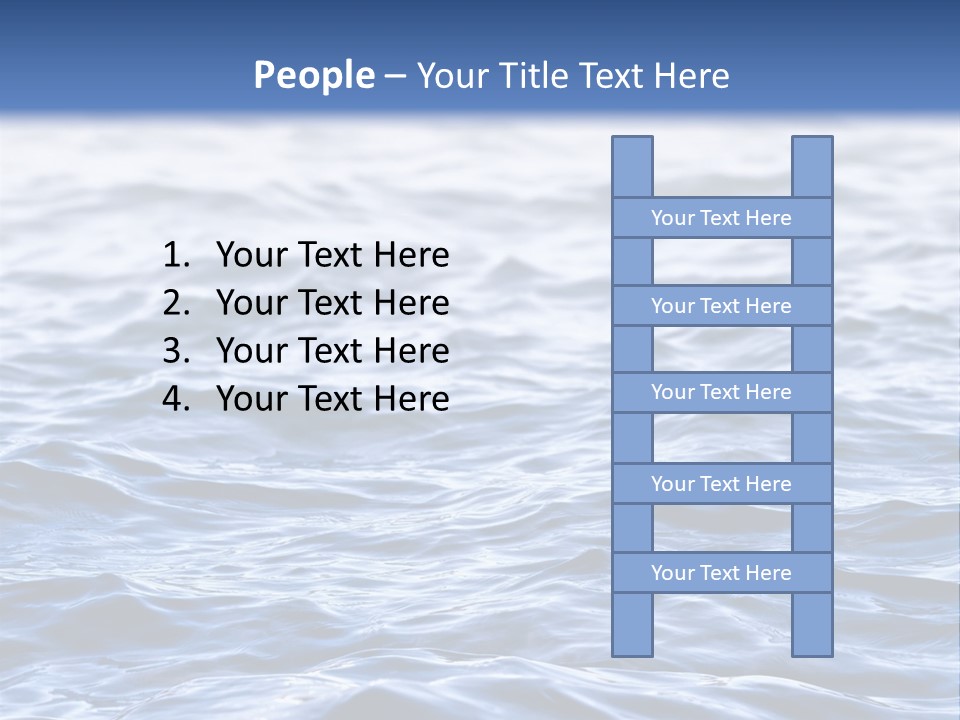 A Blue Water Powerpoint Presentation Is Shown PowerPoint Template