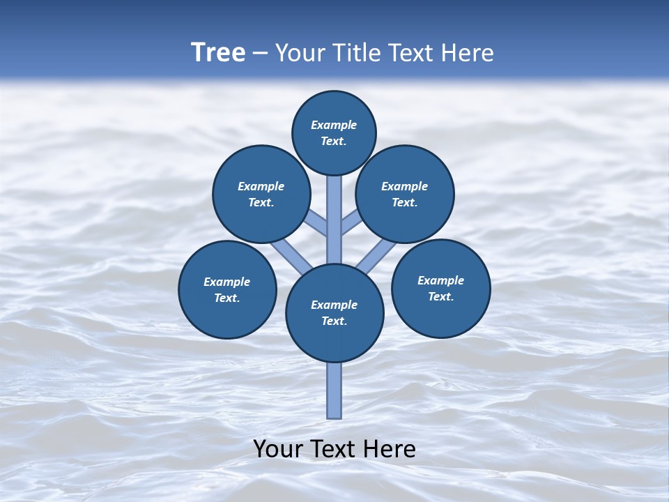 A Blue Water Powerpoint Presentation Is Shown PowerPoint Template