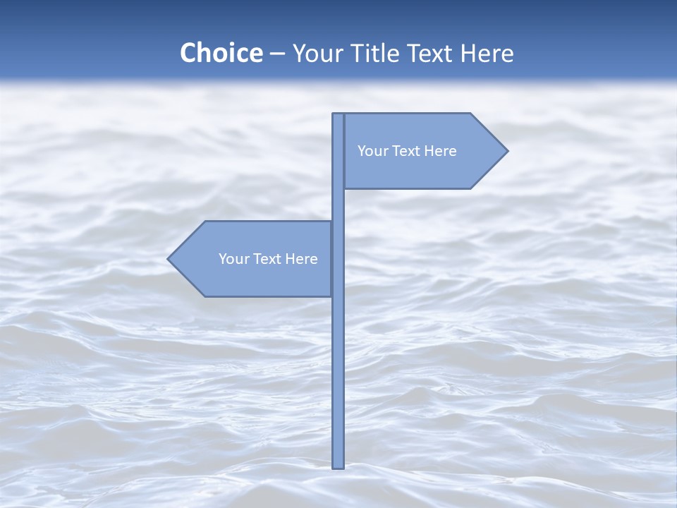 A Blue Water Powerpoint Presentation Is Shown PowerPoint Template