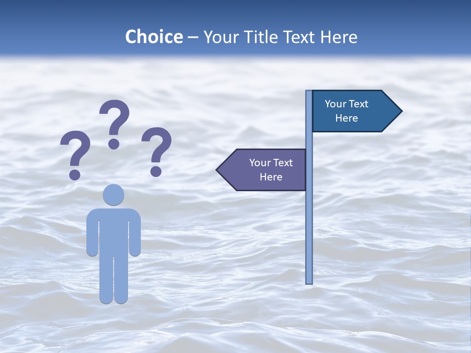 A Blue Water Powerpoint Presentation Is Shown PowerPoint Template