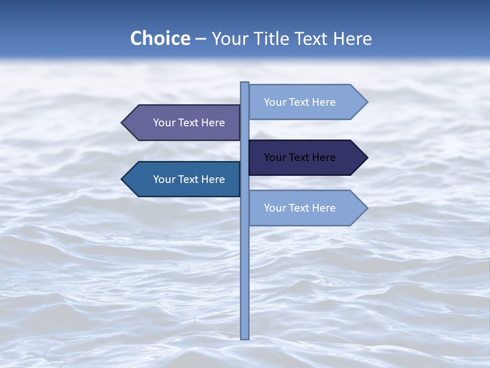 A Blue Water Powerpoint Presentation Is Shown PowerPoint Template