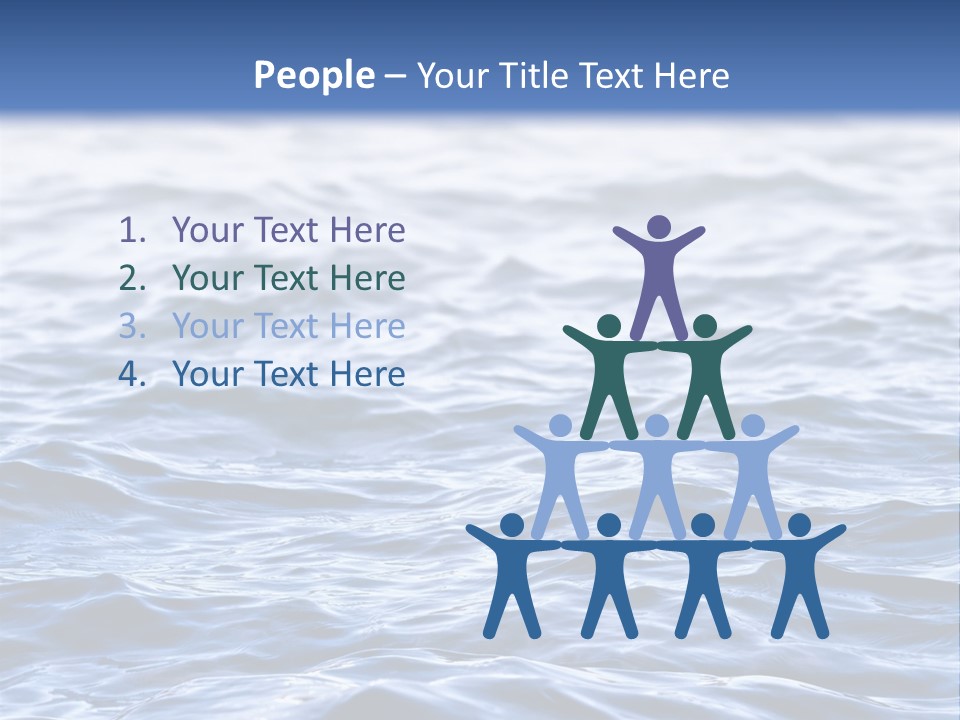 A Blue Water Powerpoint Presentation Is Shown PowerPoint Template
