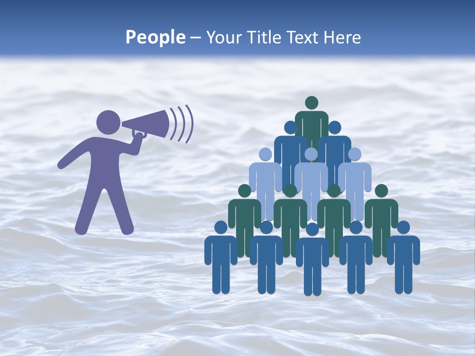 A Blue Water Powerpoint Presentation Is Shown PowerPoint Template
