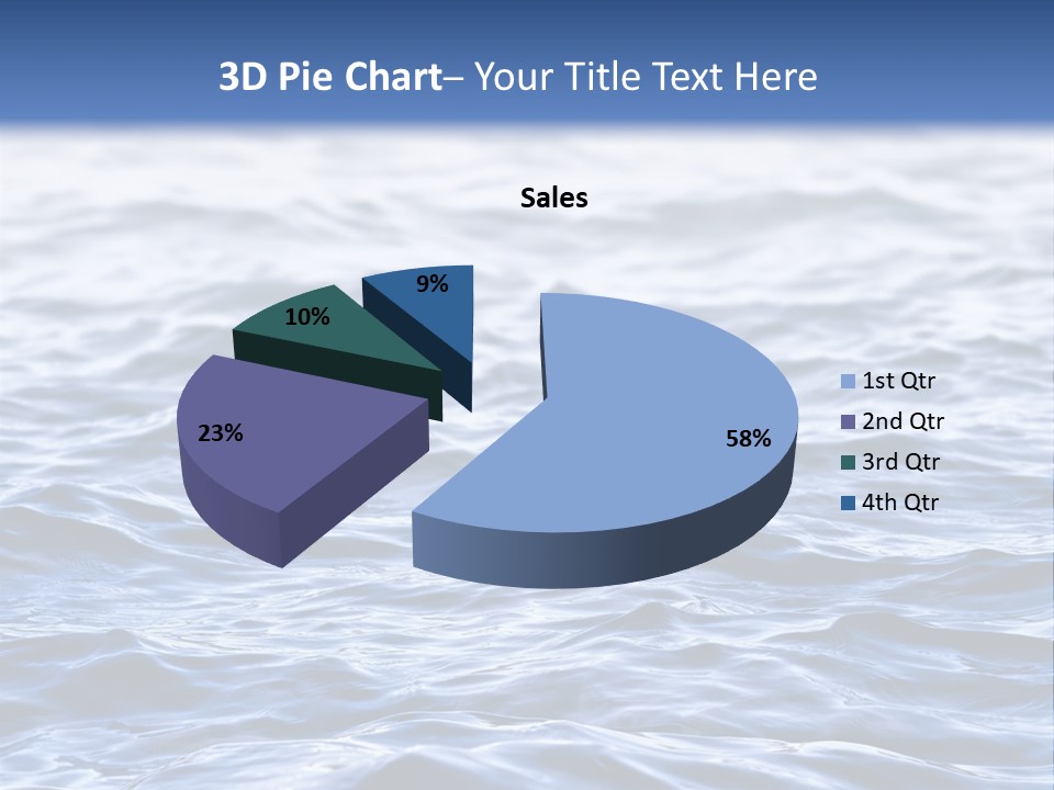 A Blue Water Powerpoint Presentation Is Shown PowerPoint Template