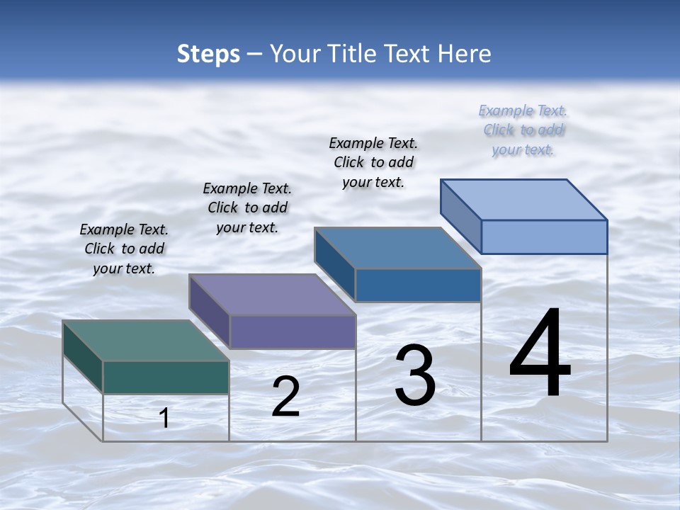 A Blue Water Powerpoint Presentation Is Shown PowerPoint Template