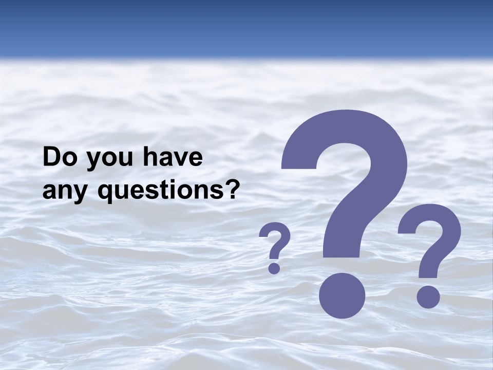 A Blue Water Powerpoint Presentation Is Shown PowerPoint Template