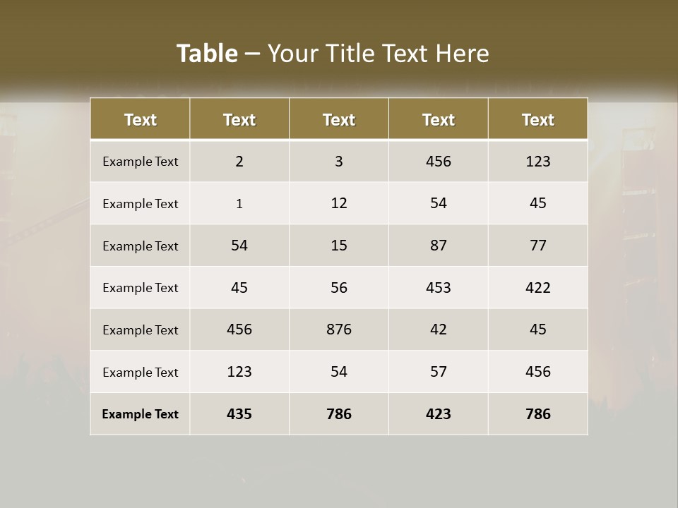 A Concert Stage With Bright Lights And Fans PowerPoint Template