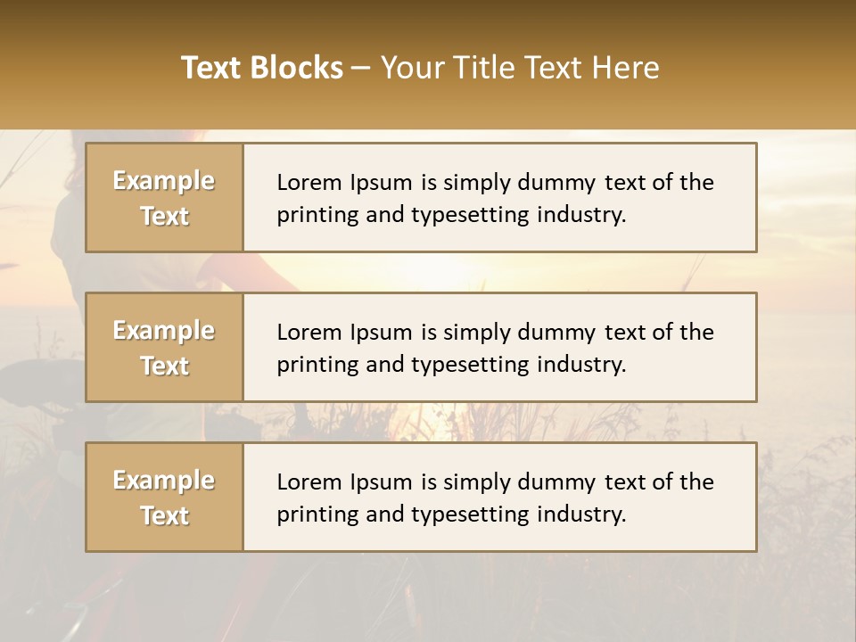 A Woman Riding A Bike Near The Ocean At Sunset PowerPoint Template