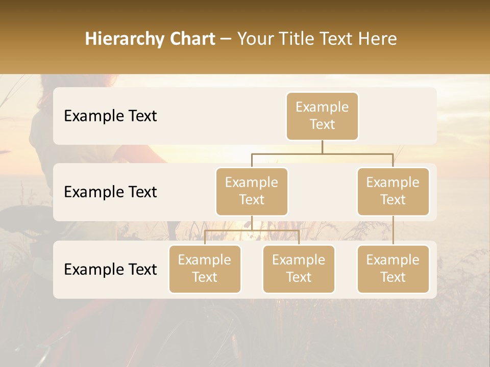 A Woman Riding A Bike Near The Ocean At Sunset PowerPoint Template