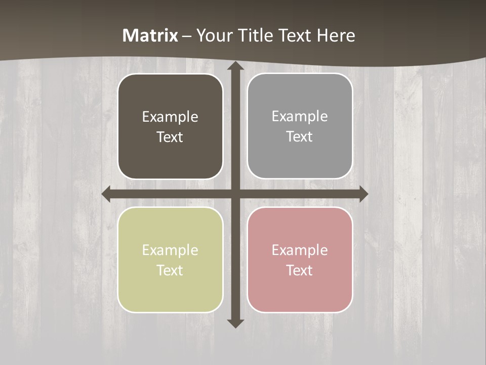 A Wooden Wall With A Black And White Background PowerPoint Template