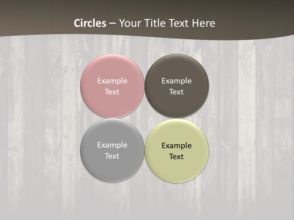 A Wooden Wall With A Black And White Background PowerPoint Template