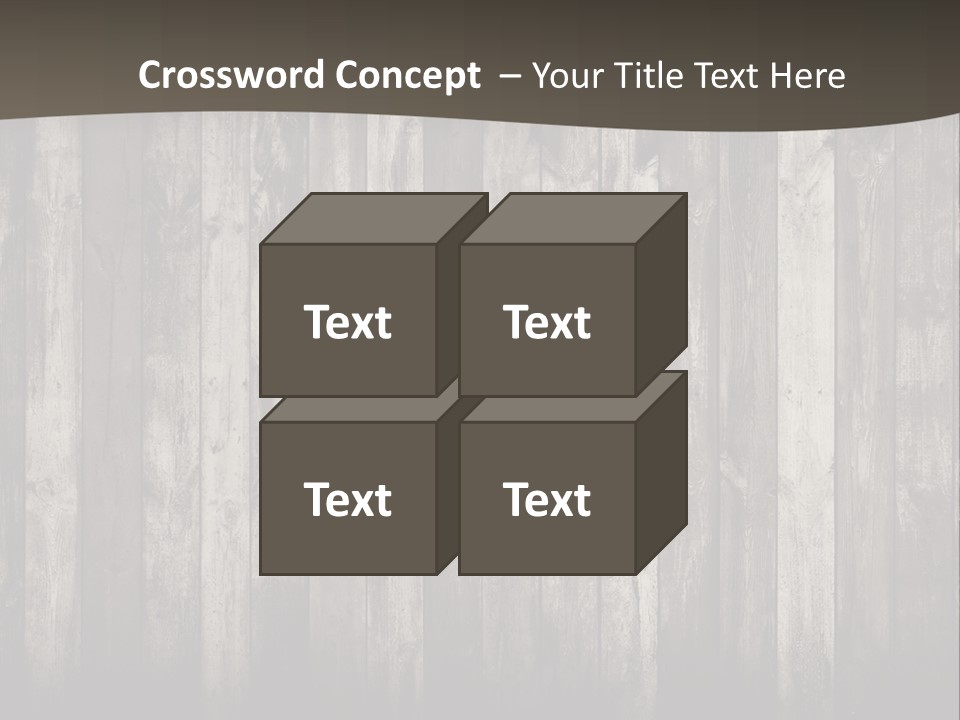 A Wooden Wall With A Black And White Background PowerPoint Template