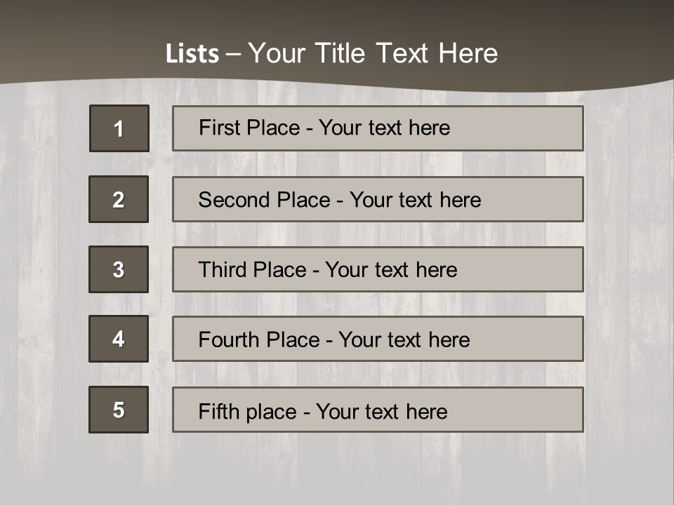 A Wooden Wall With A Black And White Background PowerPoint Template